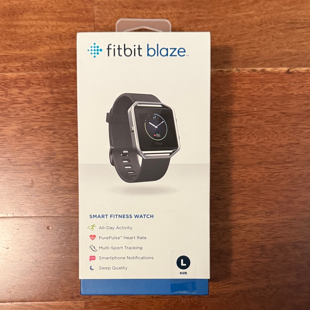 Fitbit Blaze Smartwatch - Silver and Black